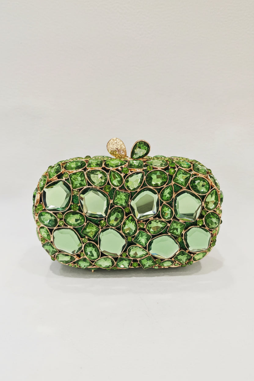 Midnight Aura Jewel Clutch