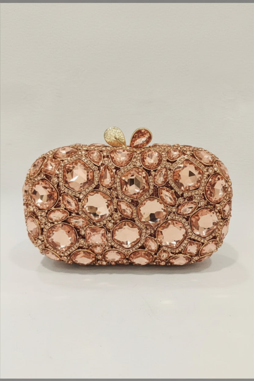 Midnight Aura Jewel Clutch