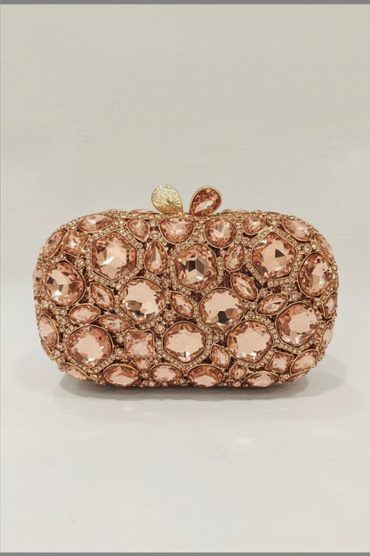 Midnight Aura Jewel Clutch