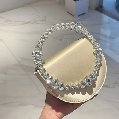 Midnight Grace Satin Clutch