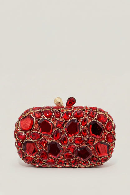 Midnight Aura Jewel Clutch