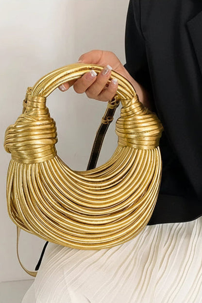 The Aurelia Gold Sculpt Hobo Bag