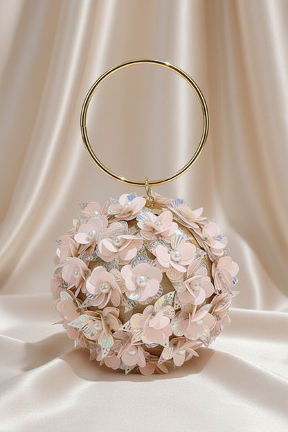 Mini Sequin Flower Evening Bag