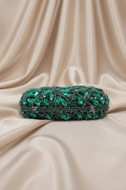 Emerald Enchanté Crystal Clutch