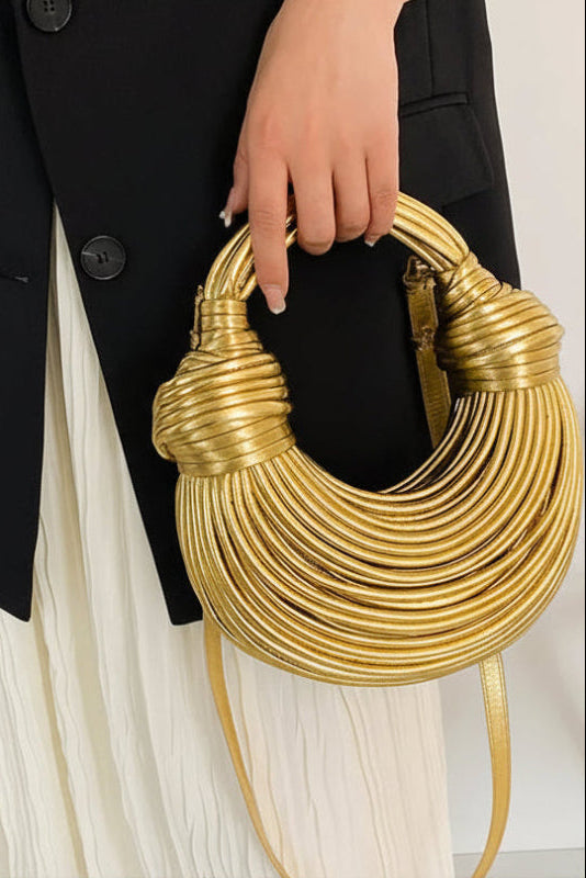The Aurelia Gold Sculpt Hobo Bag
