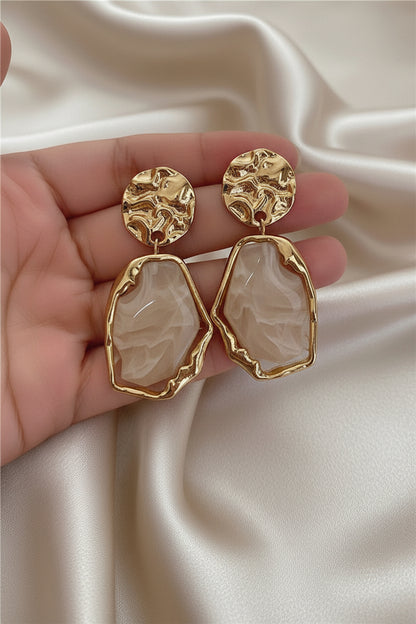 Geometry Irregularity Resin Stud Earrings for Women