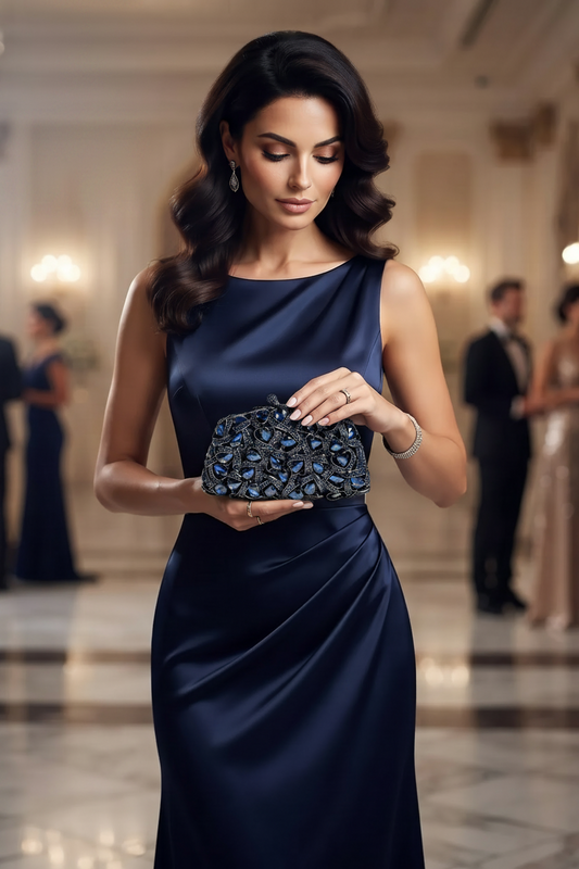 Sapphire Starlight Luxe Clutch