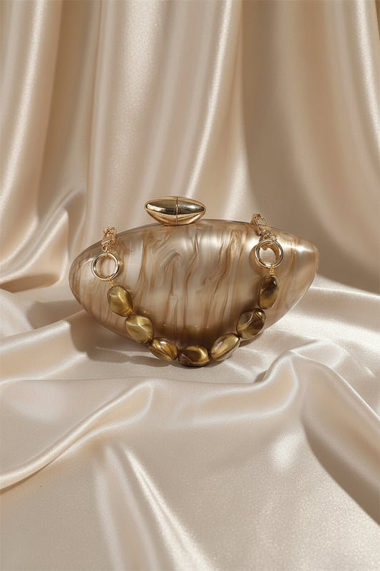 Marble Acrylic Box Clutch