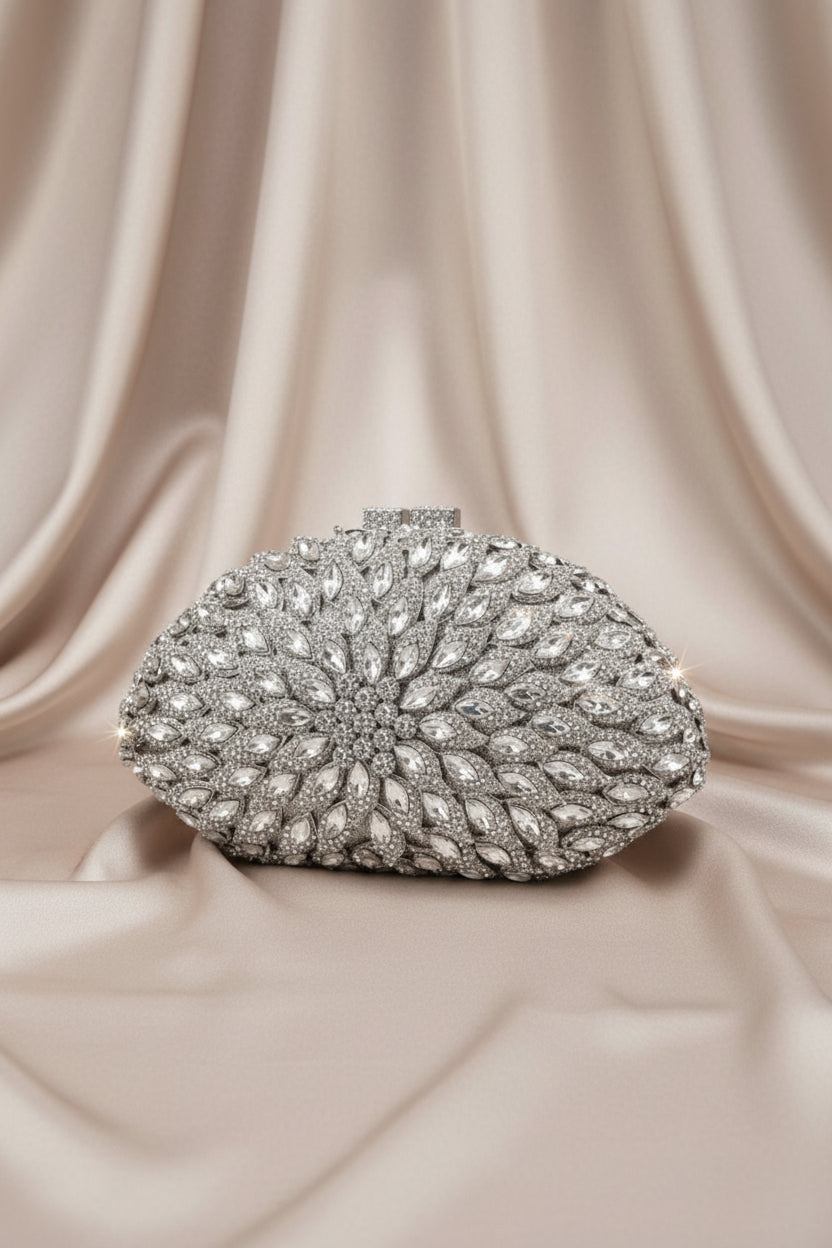 Starlight Crystal Clutch — Luxury Handmade Statement Bag
