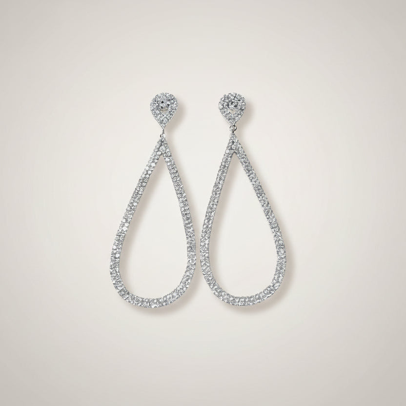 Diamond Glow Drop Earrings