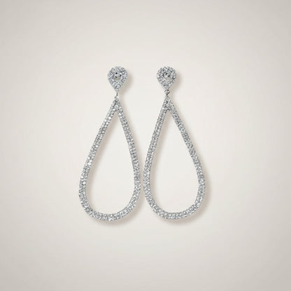 Diamond Glow Drop Earrings
