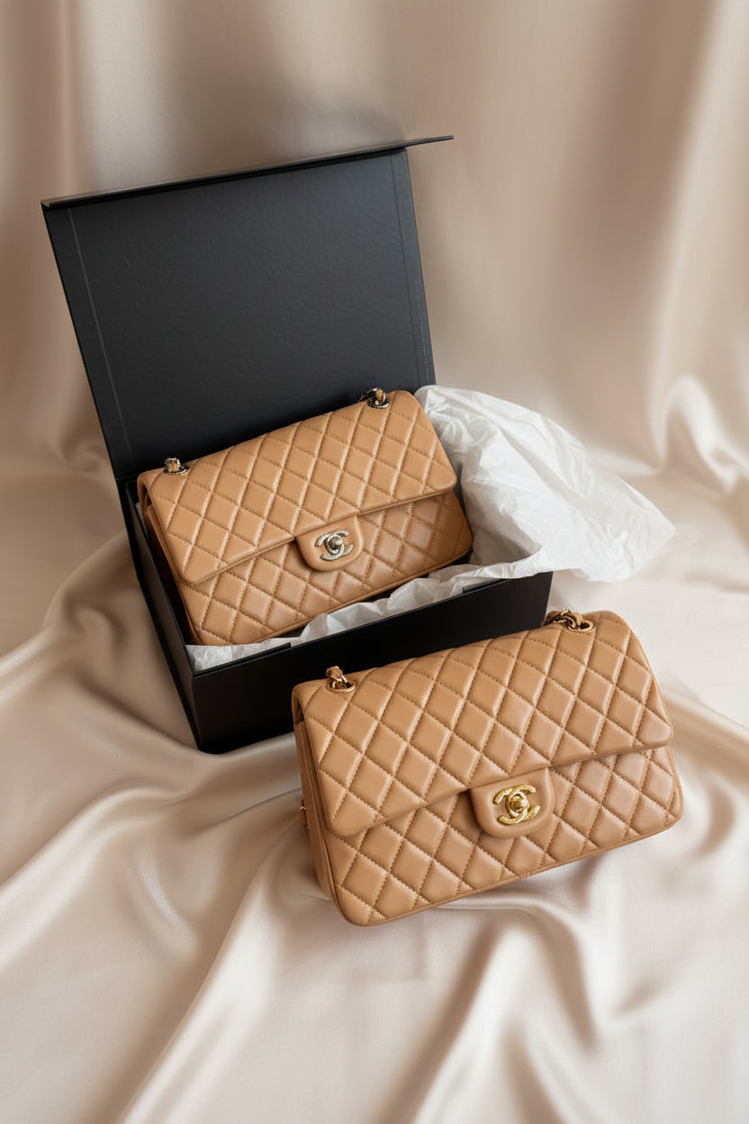 Jumbo Flap Bag Lambskin 25
