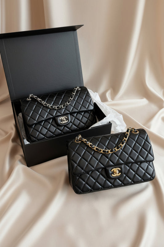 Jumbo Flap Bag Lambskin 25