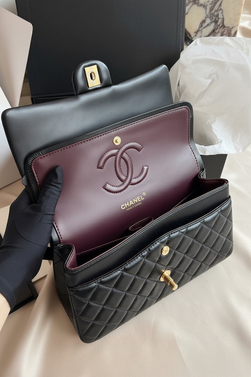 Jumbo Flap Bag Lambskin 25
