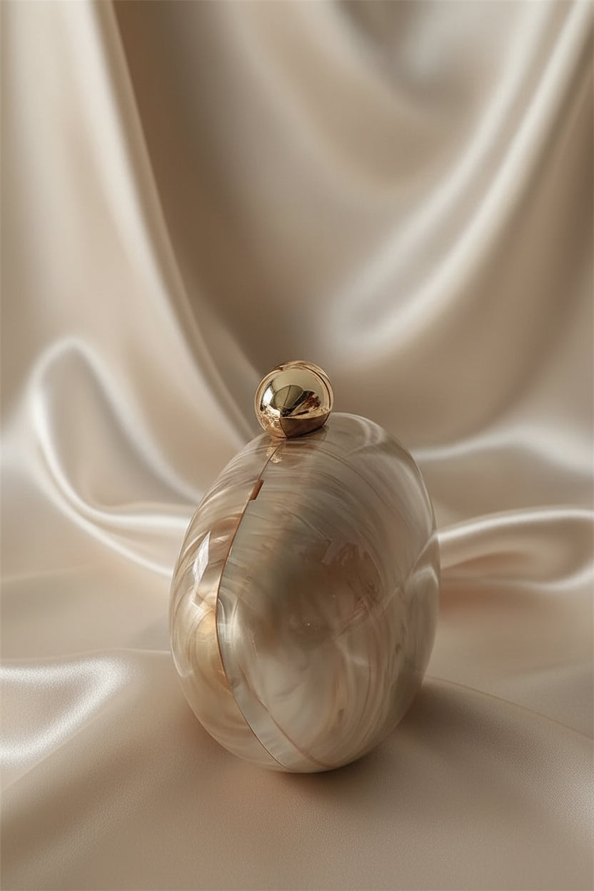Marble Acrylic Box Clutch