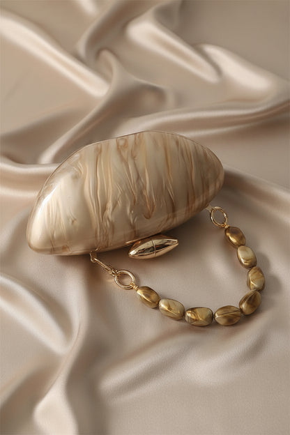 Marble Acrylic Box Clutch