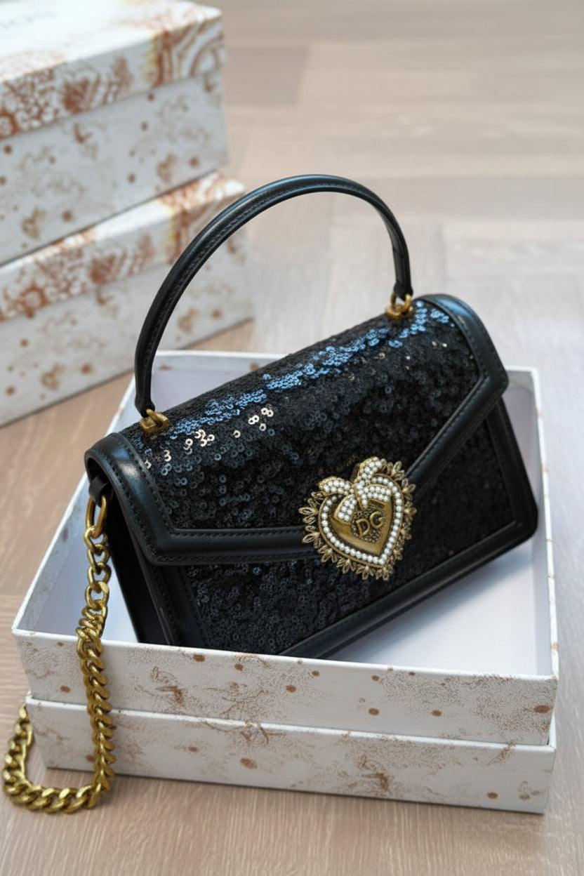 Devotion glitter handbag