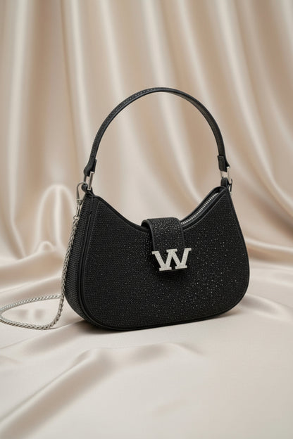 Rhinestone hobo bag