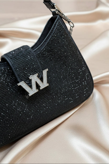 Rhinestone hobo bag