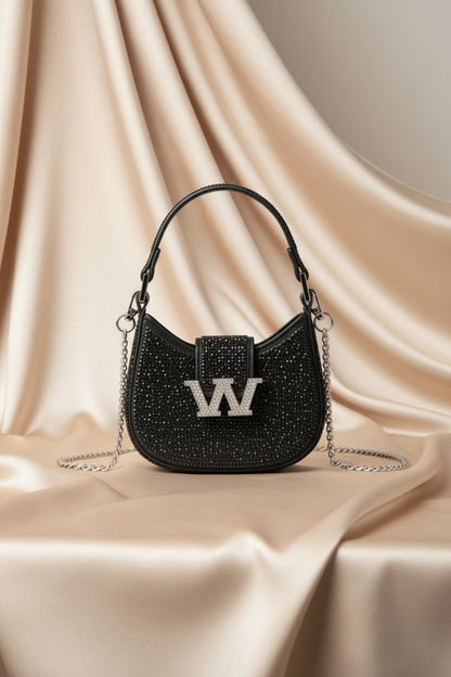 Rhinestone hobo bag