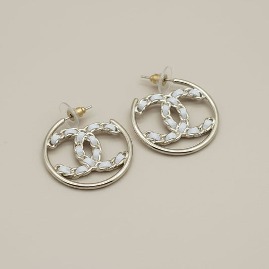 Chain Halo Hoop Earrings