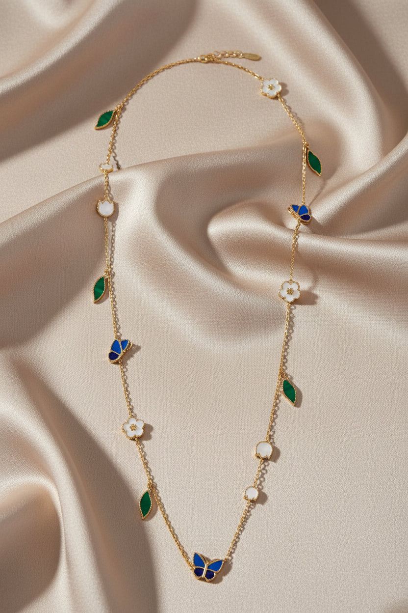 Butterfly, leaf, petal, and floral design set