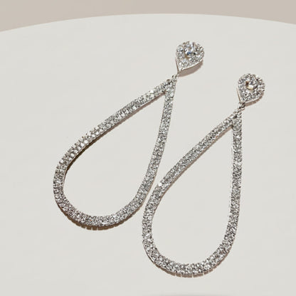 Diamond Glow Drop Earrings