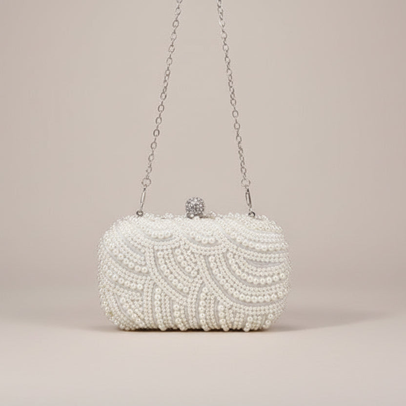 Pearl Wave Evening Bag