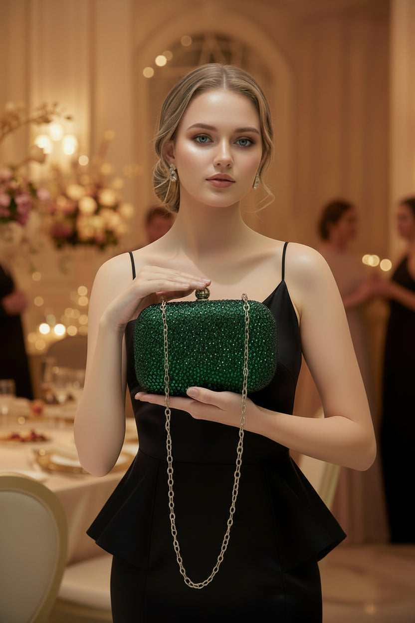 Crystal Royale Box Clutch