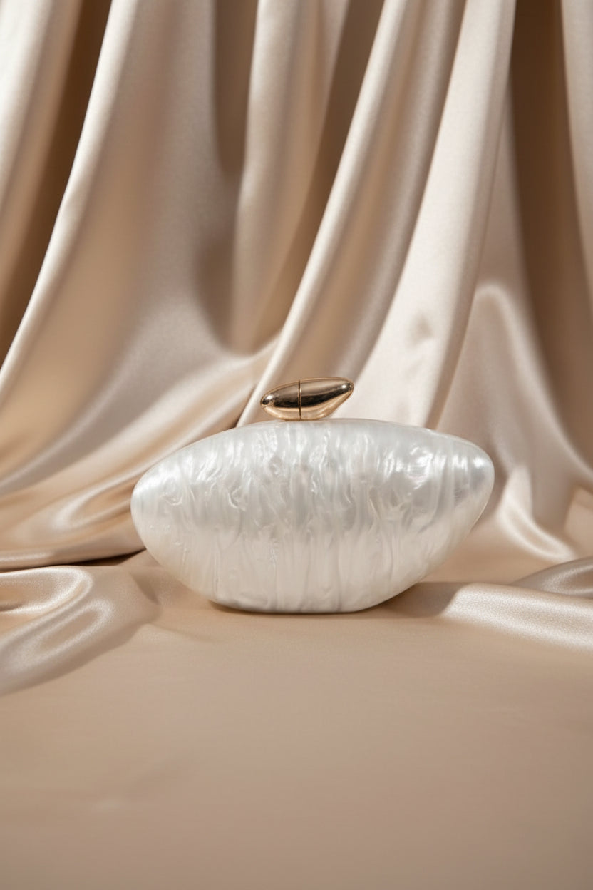 Marble Acrylic Box Clutch