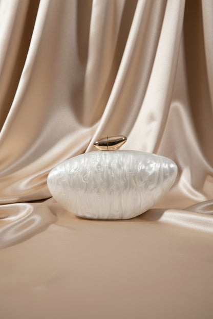 Marble Acrylic Box Clutch