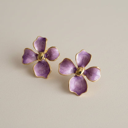 Floral Elegance Drop Earrings