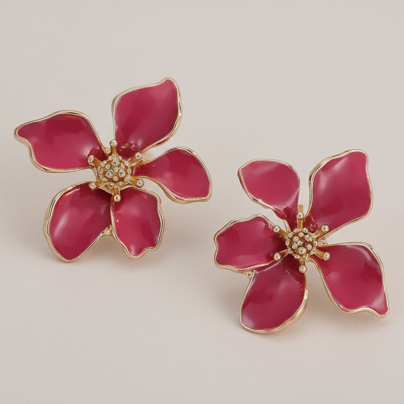 Floral Elegance Drop Earrings