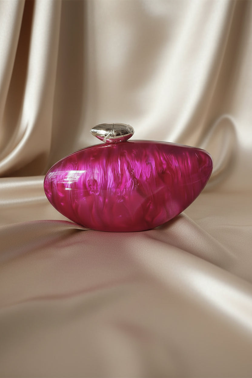 Marble Acrylic Box Clutch
