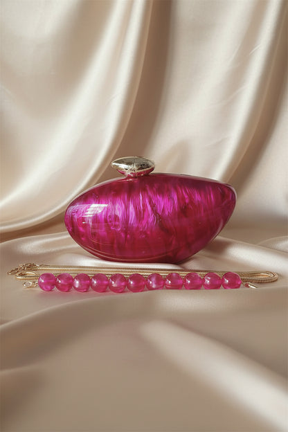 Marble Acrylic Box Clutch