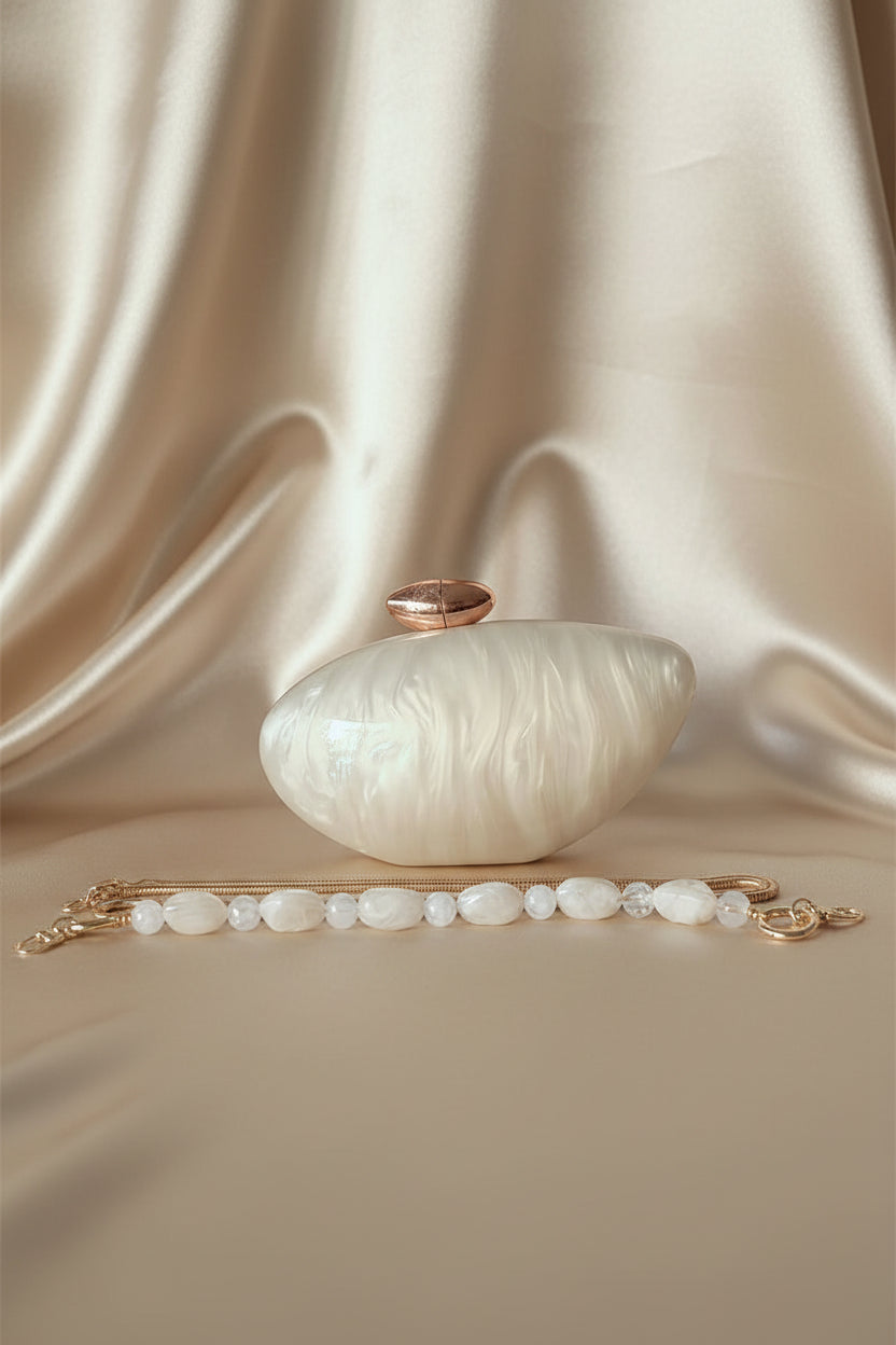 Marble Acrylic Box Clutch