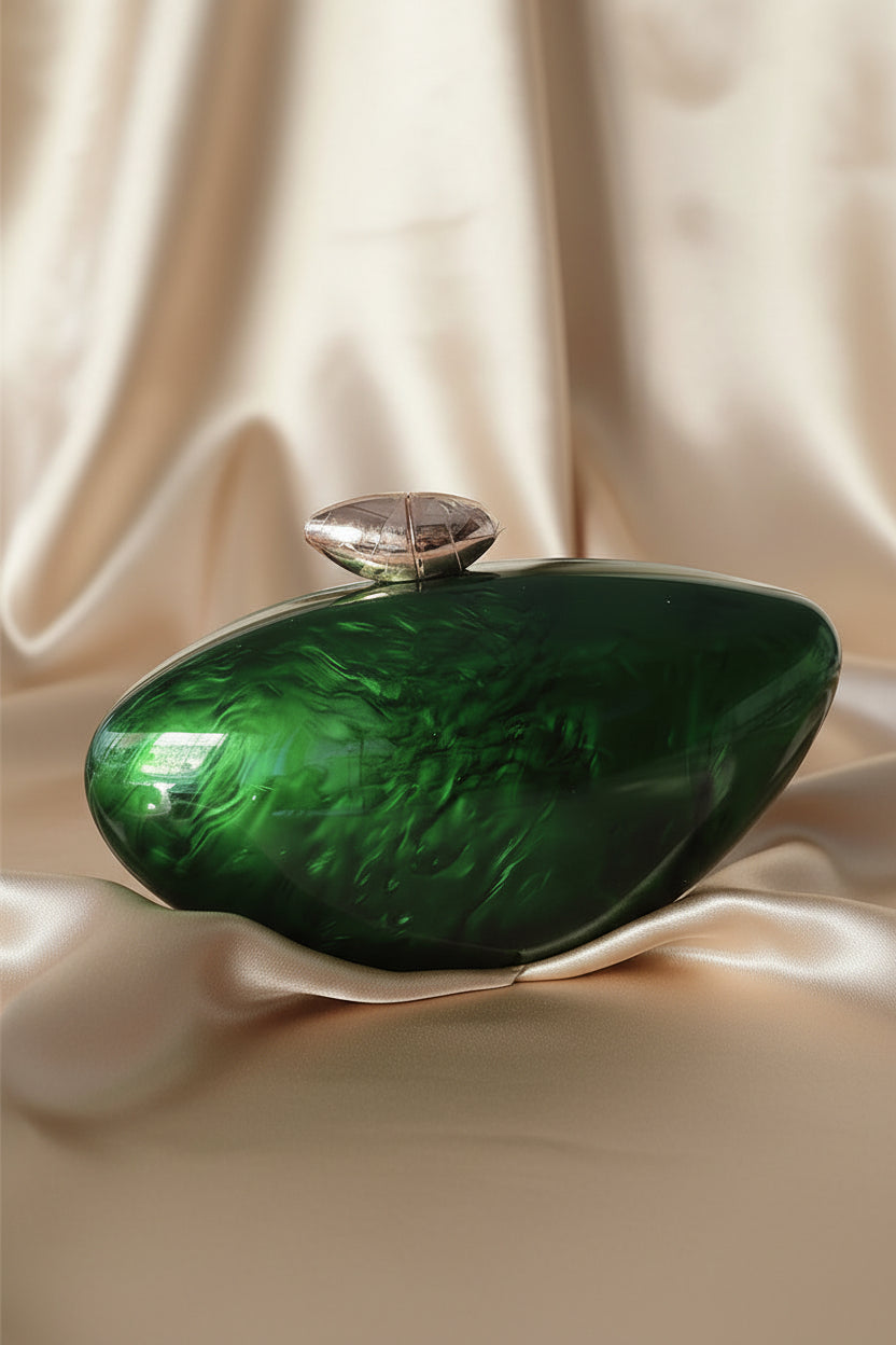 Marble Acrylic Box Clutch