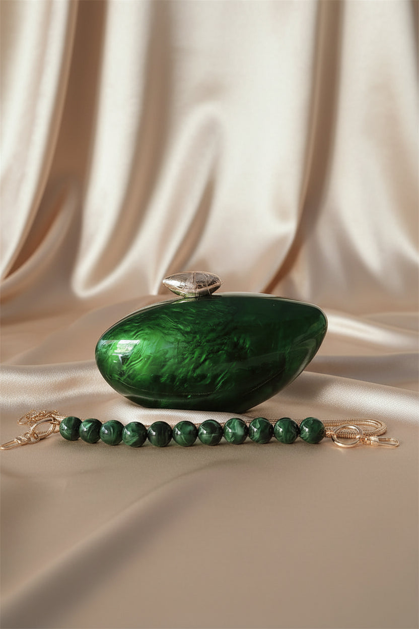 Marble Acrylic Box Clutch