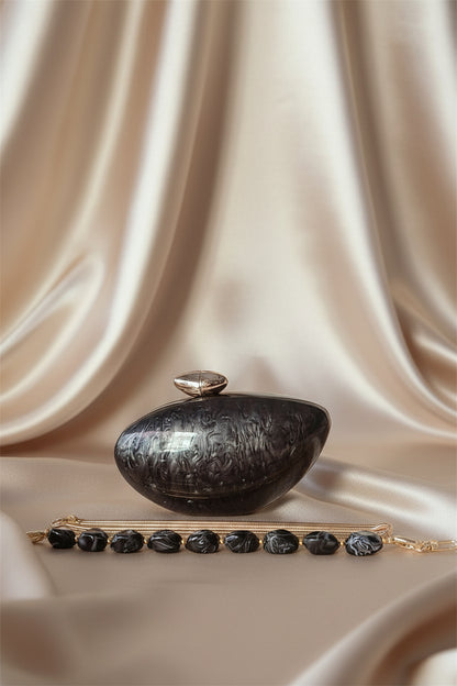 Marble Acrylic Box Clutch
