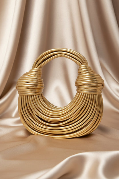 The Aurelia Gold Sculpt Hobo Bag