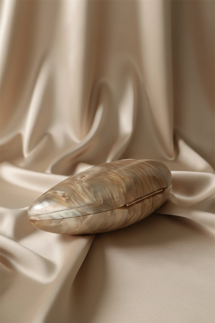 Marble Acrylic Box Clutch