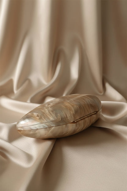Marble Acrylic Box Clutch