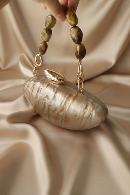 Marble Acrylic Box Clutch
